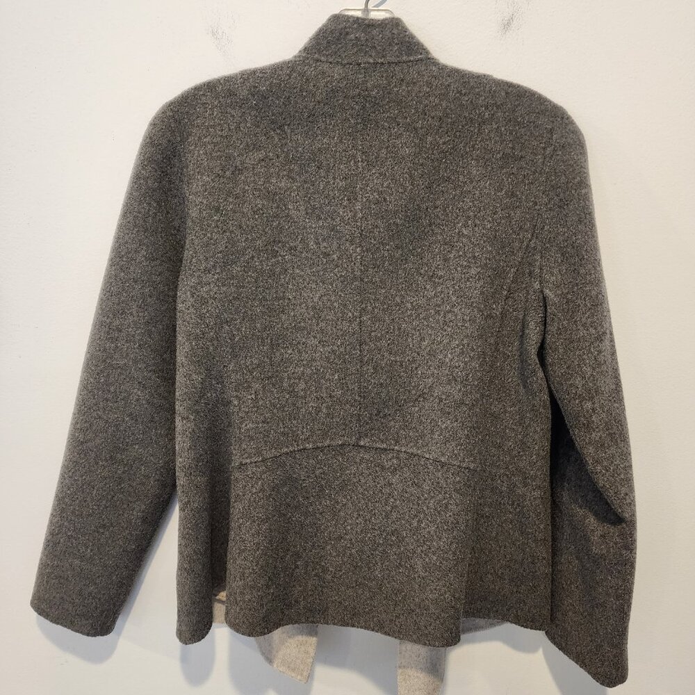 Talbots Double-Faced Wool Open Jacket, Size S, Li… - image 3